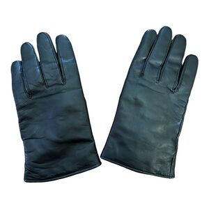 Vintage Black Leather‎ Gloves